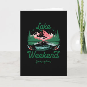 Carte Voyage de vacances de week-end au lac Birmingham A