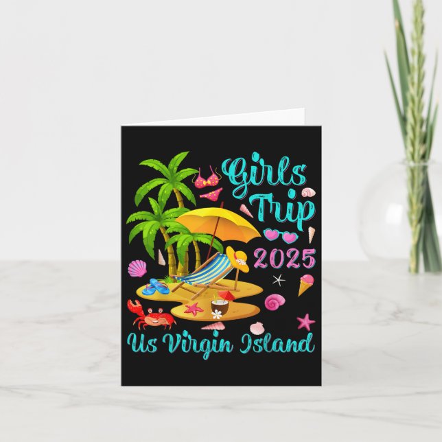 Carte Voyage d'été des filles de Virgin Island 2025 (Devant)