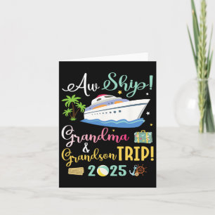 Carte Voyage Grandma Et Grandson De Croisière 2025 Fami