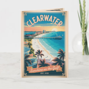 Carte Voyage Rétro à Clearwater Floride