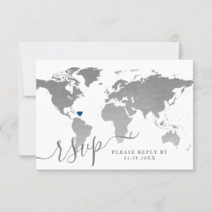 Carte Voyage Silver World Destination Mariage