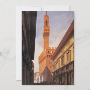 Carte Voyage Vintage, Palazzo Vecchio, Florence, Italie