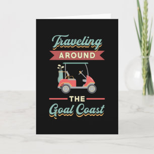 Carte Voyager Autour De La Côte De But Golf Golfer Drôle