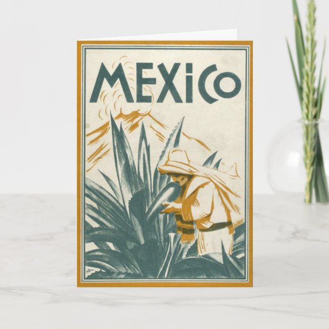 Carte Voyages de coffre-fort - illustration du Mexique (Devant)