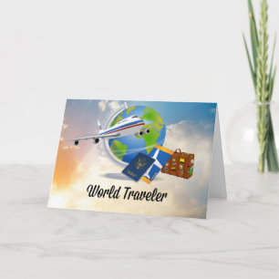 Carte Voyageur du monde, emballé et prêt à partir