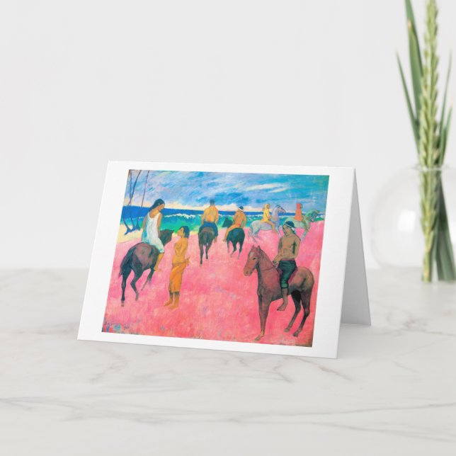 Carte Voyageurs sur la plage, Gauguin (Devant)