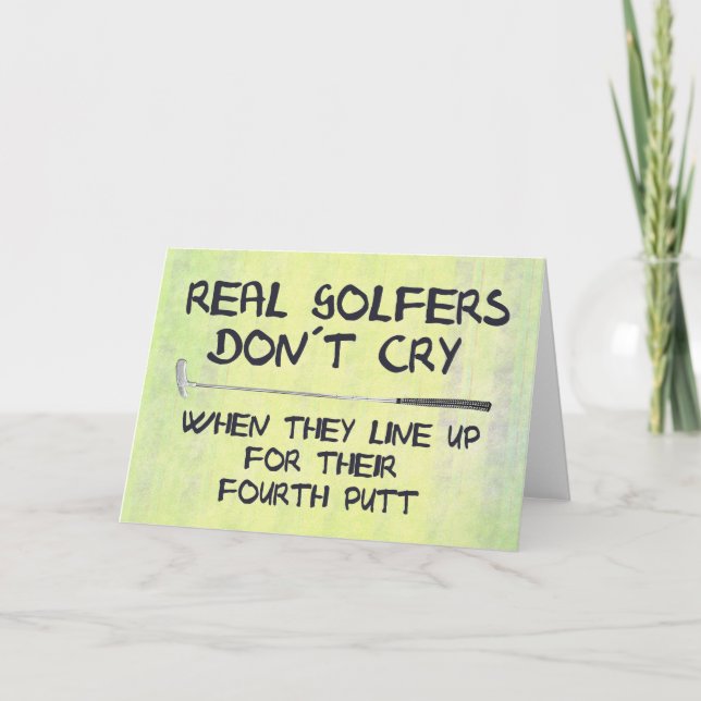 Carte Vrai cri de don´t de golfeurs (Devant)