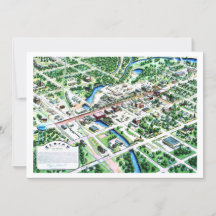 Vue aérienne d'Albion Michigan 1993