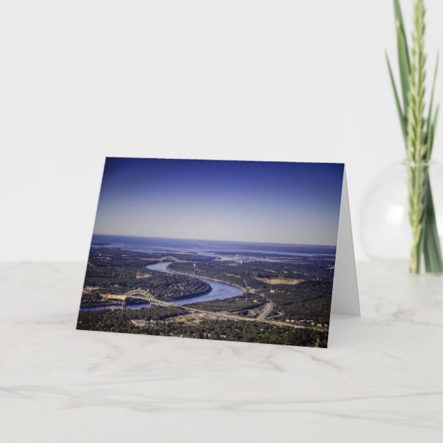 Carte Vue aérienne de 3 ponts enjambant le canal de Cape (Devant)
