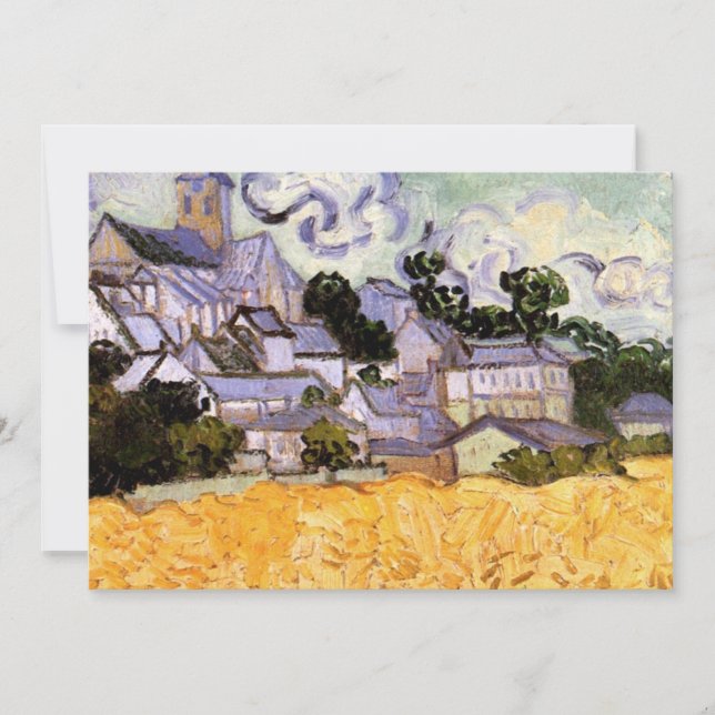 Carte Vue d'Auvers avec l'église par Vincent van Gogh (Devant)