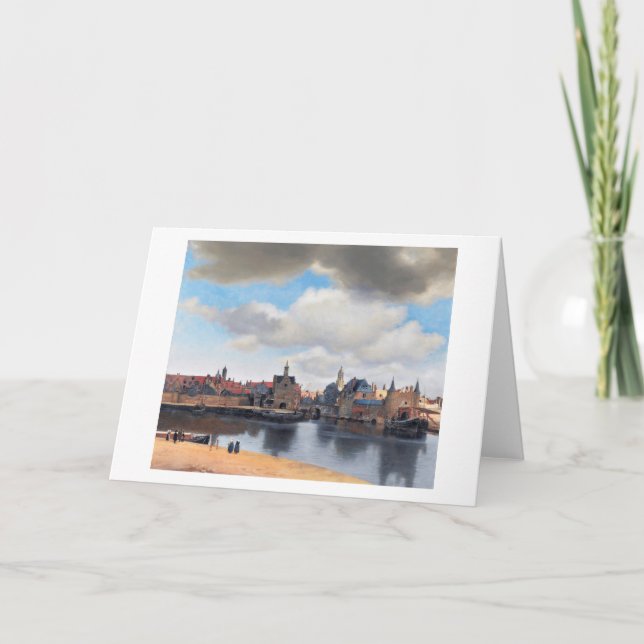Carte Vue de Delft, Johannes Vermeer, 1659-1660 (Devant)