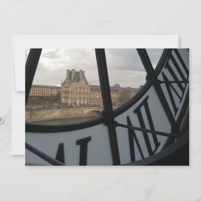 Carte Vue de l'horloge (Devant)