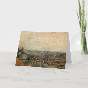 Carte Vue de Paris depuis Montmartre par Vincent van Gog
