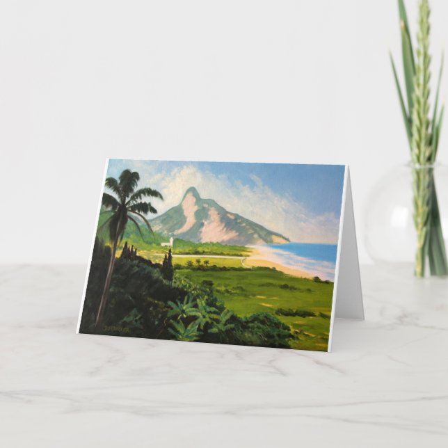 Carte Vue de plage de Gavea (Devant)