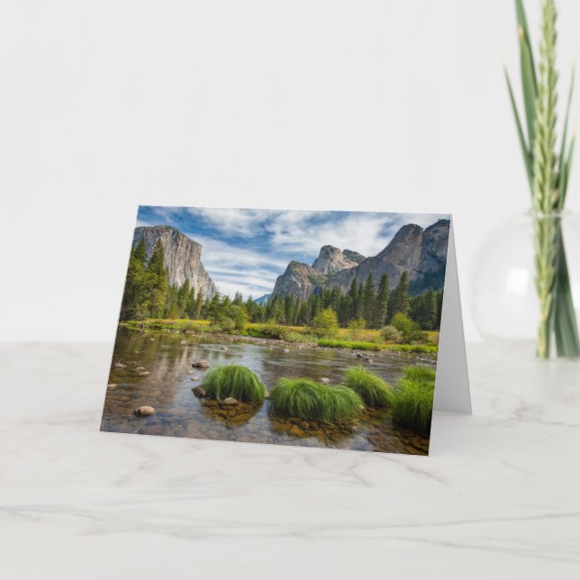 Carte Vue de vallée en parc national de Yosemite (Devant)