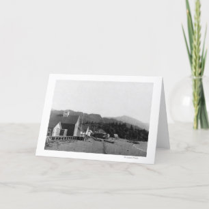 Carte Vue de ville de Seldovia, photographie de l'Alaska