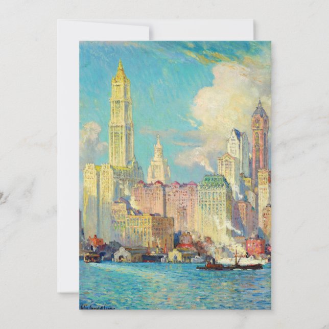Carte Vue de Wall Street | Colin Campbell Cooper (Devant)