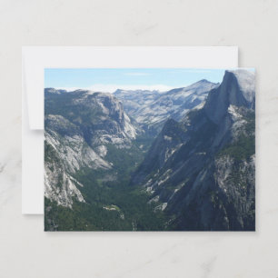 Carte Vue depuis Glacier Point dans le parc national de