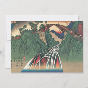 Carte Vue du pont sur la rivière Ina, Nojiri par Hiroshi