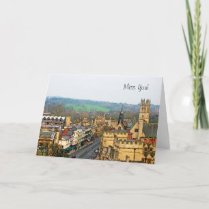 Carte Vue fantastique, Oxford, Angleterre, High Street #