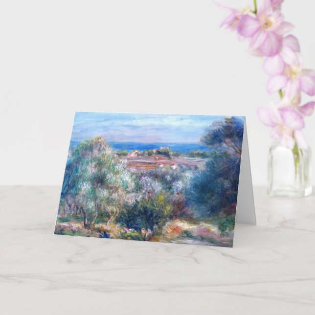 Carte Vue sur la mer par Auguste Renoir (Orchidée)