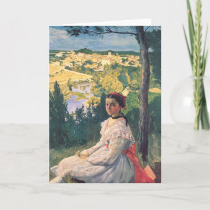 Carte Vue sur le village   Fré dé ric Bazille