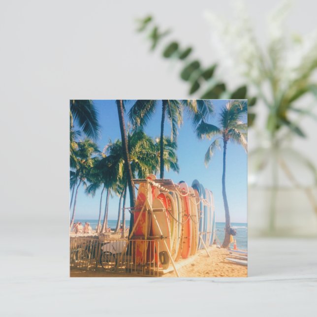 Carte Waikiki Beach Surboards (Debout devant)