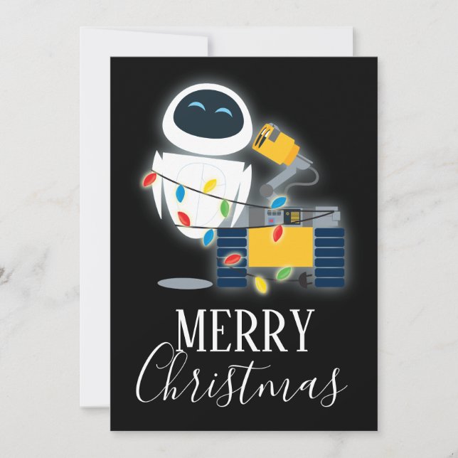 Carte WALL-E & EVE Noël (Devant)
