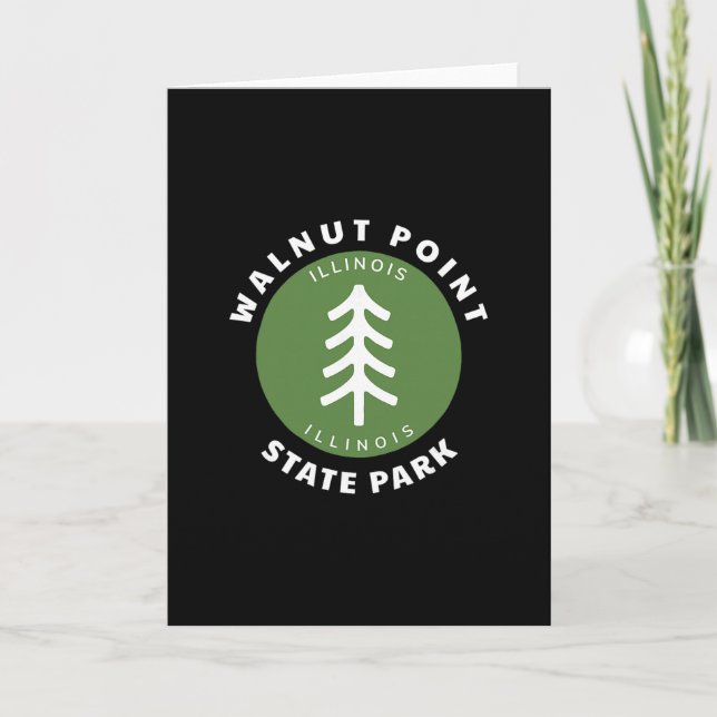 Carte Walnut Point State Park Illinois Il Forest Tree Dg (Devant)