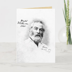 Carte Walt Whitman à Washington D.C. Age 46