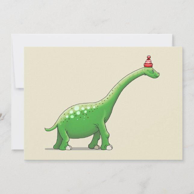 Carte Walter le dinosaure à long cou (Devant)
