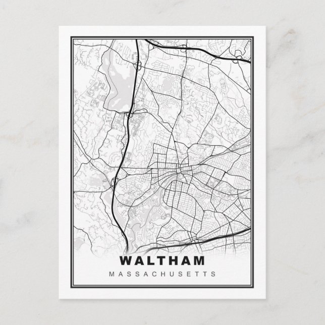 Carte Waltham (Devant)