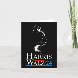 Carte Waltz 2024 Election Funny Cat Kamala Harris Tim WA