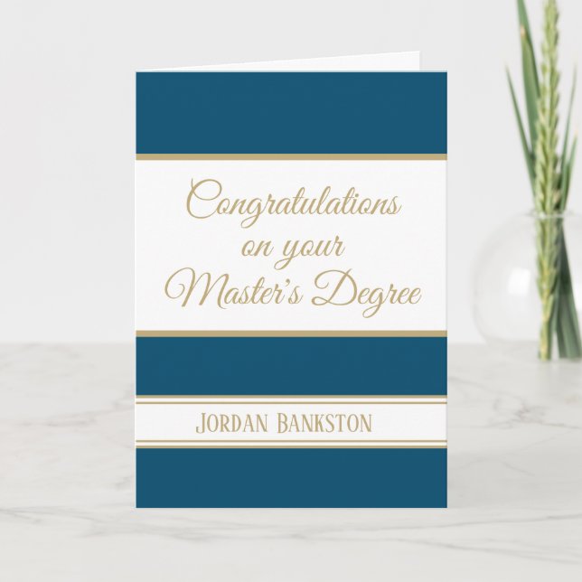 Carte Waouh ! Master's grade Graduation card (Devant)