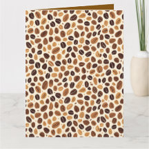 Warm Coffee Bean Roast Tones Seamless Pattern