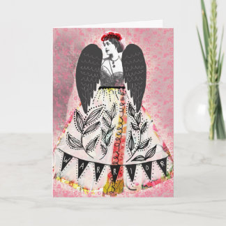 Carte Warrior, blank card, artwork by Lisa Casineau