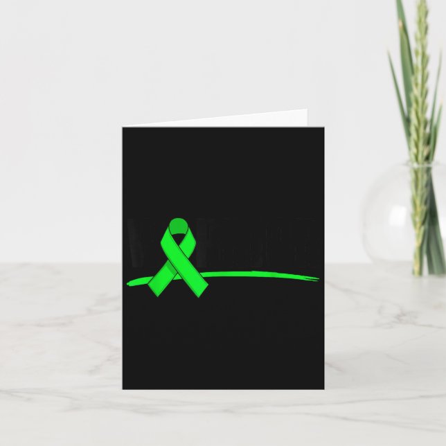 Carte Warrior Depression Anxiety Mental Health Awareness (Devant)