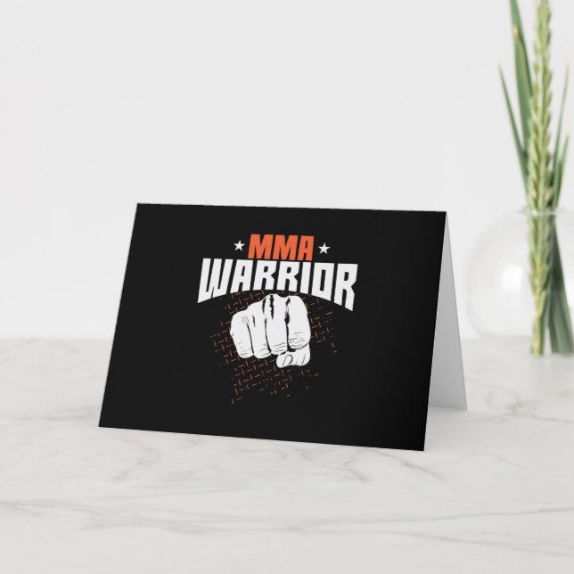 Carte Warrior mixte d'arts martiaux (Devant)