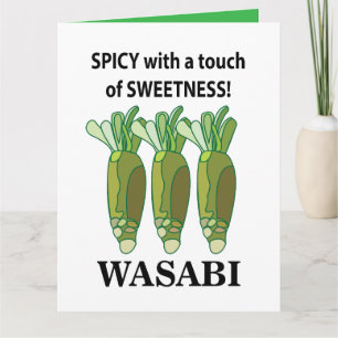 Carte Wasabi Épicé Avec Une Touche De Douceur Wasabi