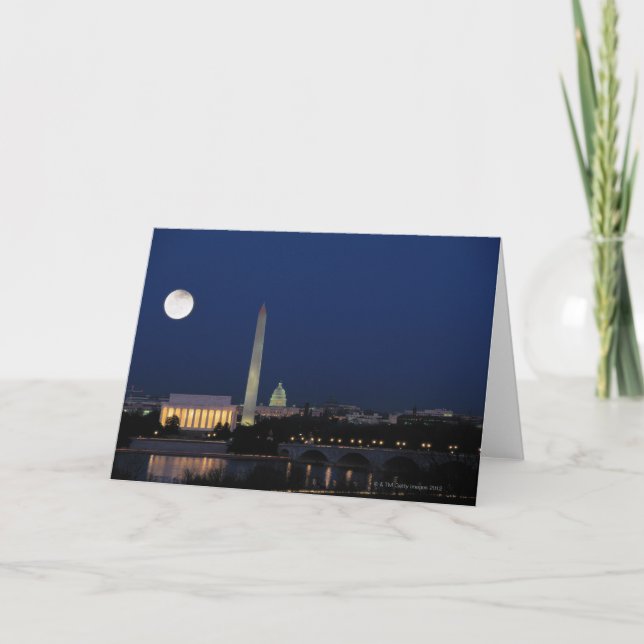 Carte Washington DC la nuit (Devant)