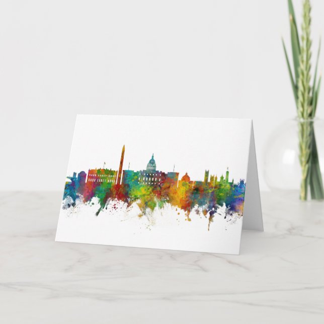 Carte Washington DC Skyline (Devant)