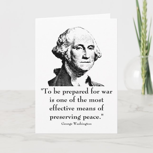 Carte Washington et citations (Devant)