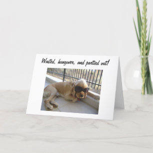 Carte WASTED AND AFFAMÉE 40e ANNIVERSAIRE