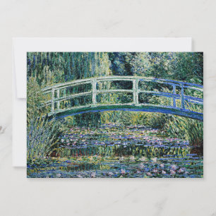 Carte "Water Lilies and Japanese Bridge"