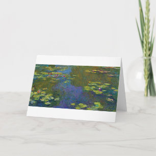 Carte Water Lily Pond à Giverny, Claude Monet