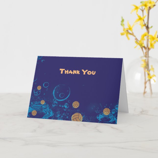 Carte Water Polo (Fleur jaune)