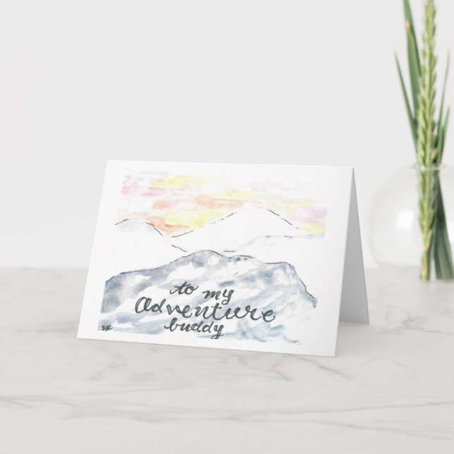 Carte Watercolor (Devant)