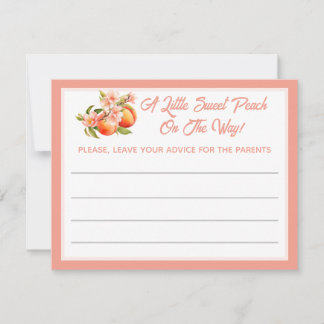 Carte Watercolor Botanical Peach Parent Advice