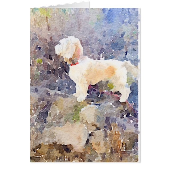 Carte Watercolor Dog (Devant)