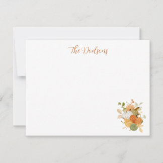 Carte Watercolor Pumpkin Notecards